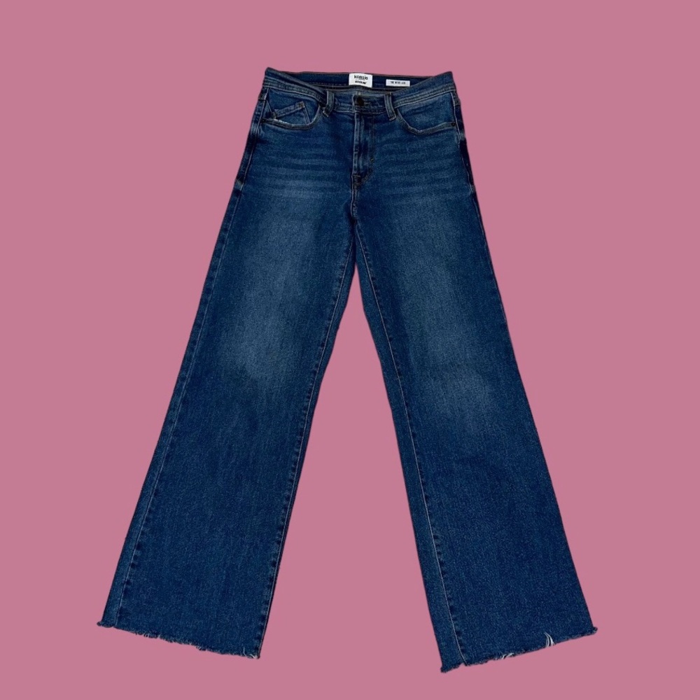 Kenzie Dark Blue Flare & Wide Leg Jeans